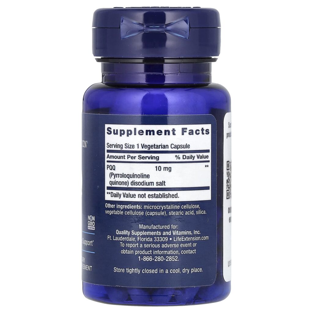 93e167d4a2302e9793f44325afac0807_062124184038.jpeg Life Extension, Капсулы с PQQ (пирролохинолинхиноном), 10 мг, 30 вегетарианских капсул