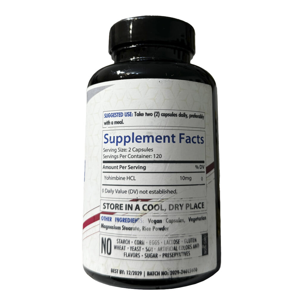 748eebe7946fd0d8dda640e19fa53f88_071724104205.jpeg Yohimbine / Йохимбин HCL 10 мг, 240 капсул