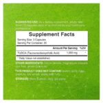 TUDCA 1000 мг, 60 капсул — сверхмощная добавка с желчной солью, 99% чистоты