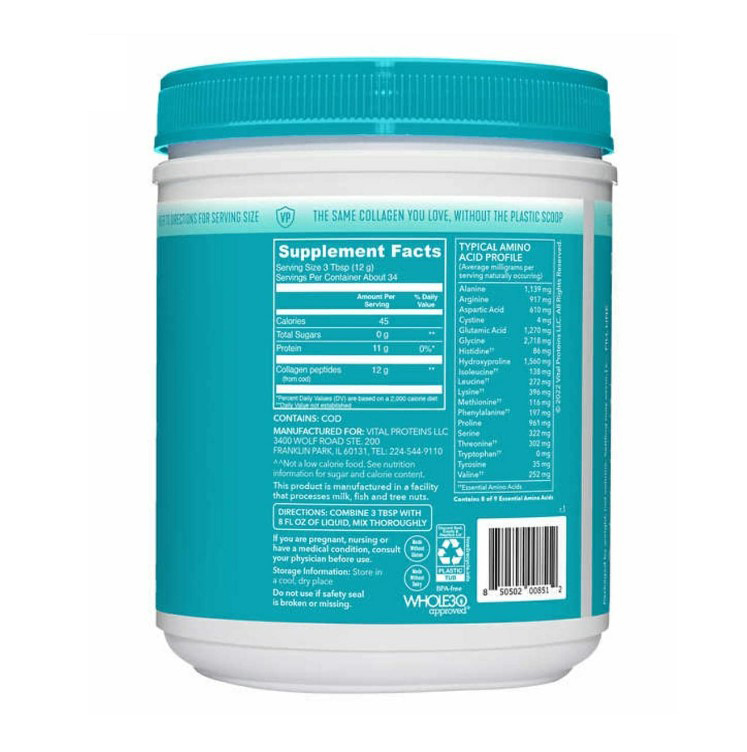 9bb2569bdc0f2ff9ddc6154169a5502d_080924021203.jpeg Vital Proteins, морской коллаген, без добавок, 413 г
