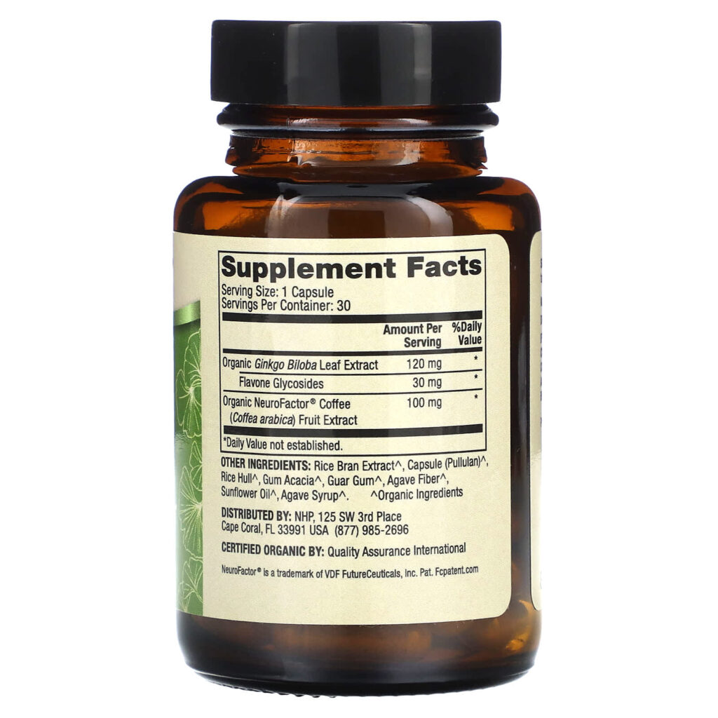 71992fbfb8e65806c28ccc0d7b9c50f7_090124150339.jpeg Dr. Mercola, Органический гинкго билоба с экстрактом плодов кофе, 30 капсул