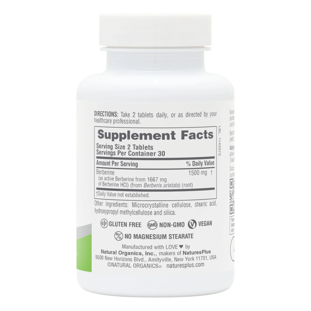 828e7f024684200acf7b4c3c8066f6f5_092624004032.png Nature's Plus PRO Berberine 1500 MG Tablets (18,9)