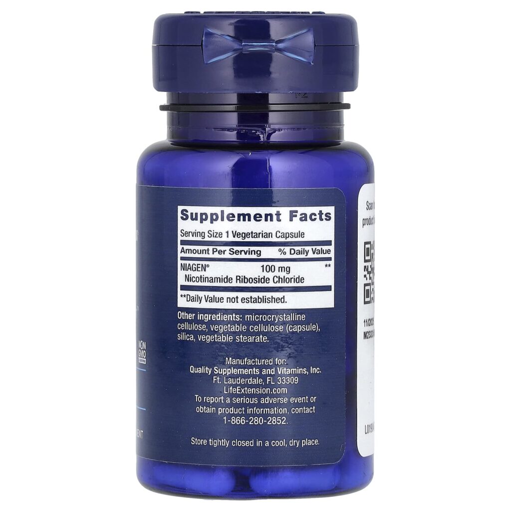 d2d508c900e39a45f71d6edf7f9a6482_110124011431.jpeg Life Extension NmN , регенератор НАД и клеток, 100 мг, 30 вегетарианских капсул
