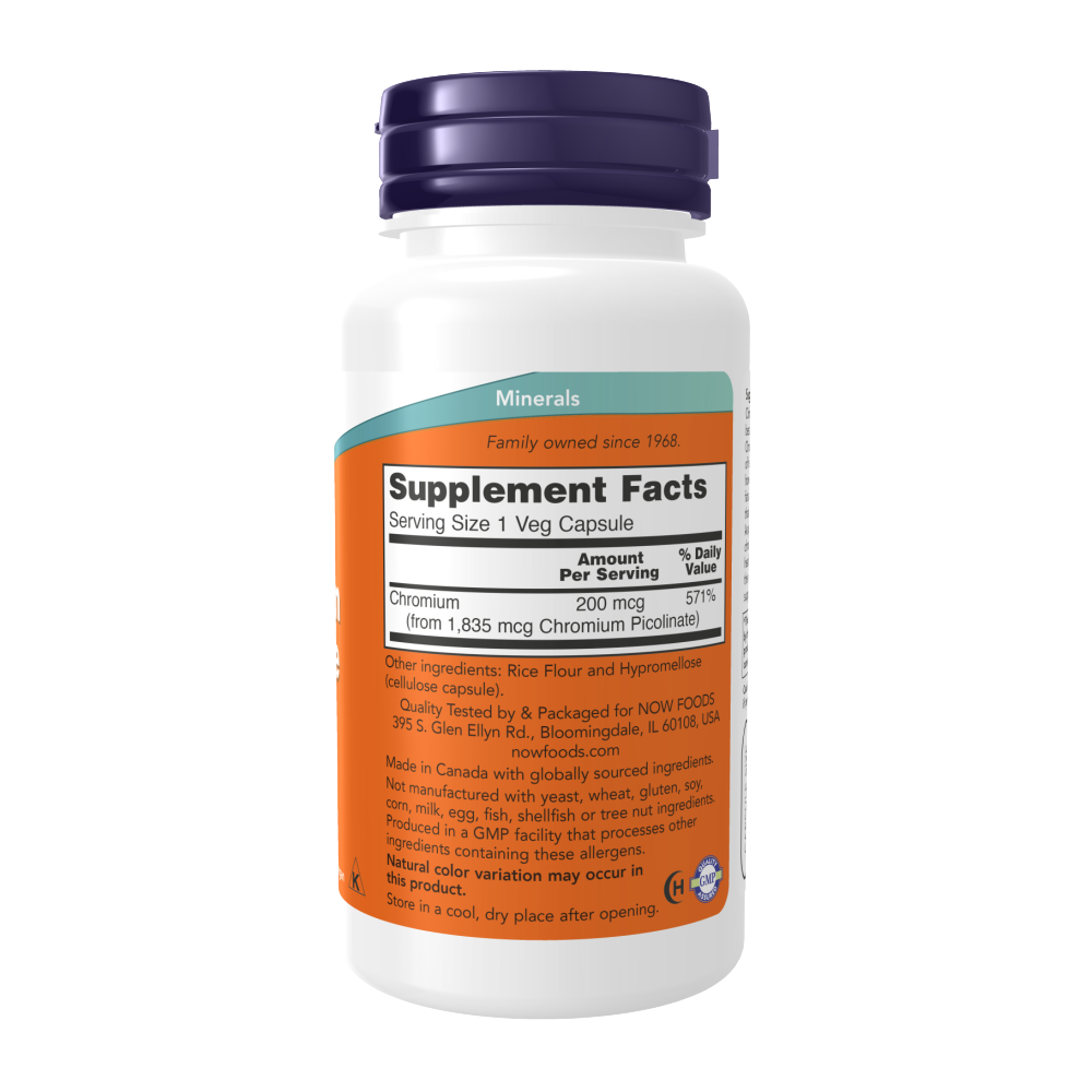 26367636a76a39879c3efd785a82d26f_122024120601.png NOW Chromium Picolinate, Хром 200 мкг