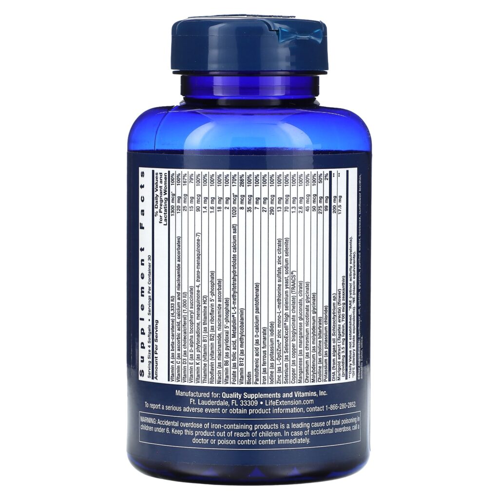 cf609a91a5c29b593a7006c6dec94f30_121624015025.jpeg Life Extension, Prenatal Advantage, 120 капсул