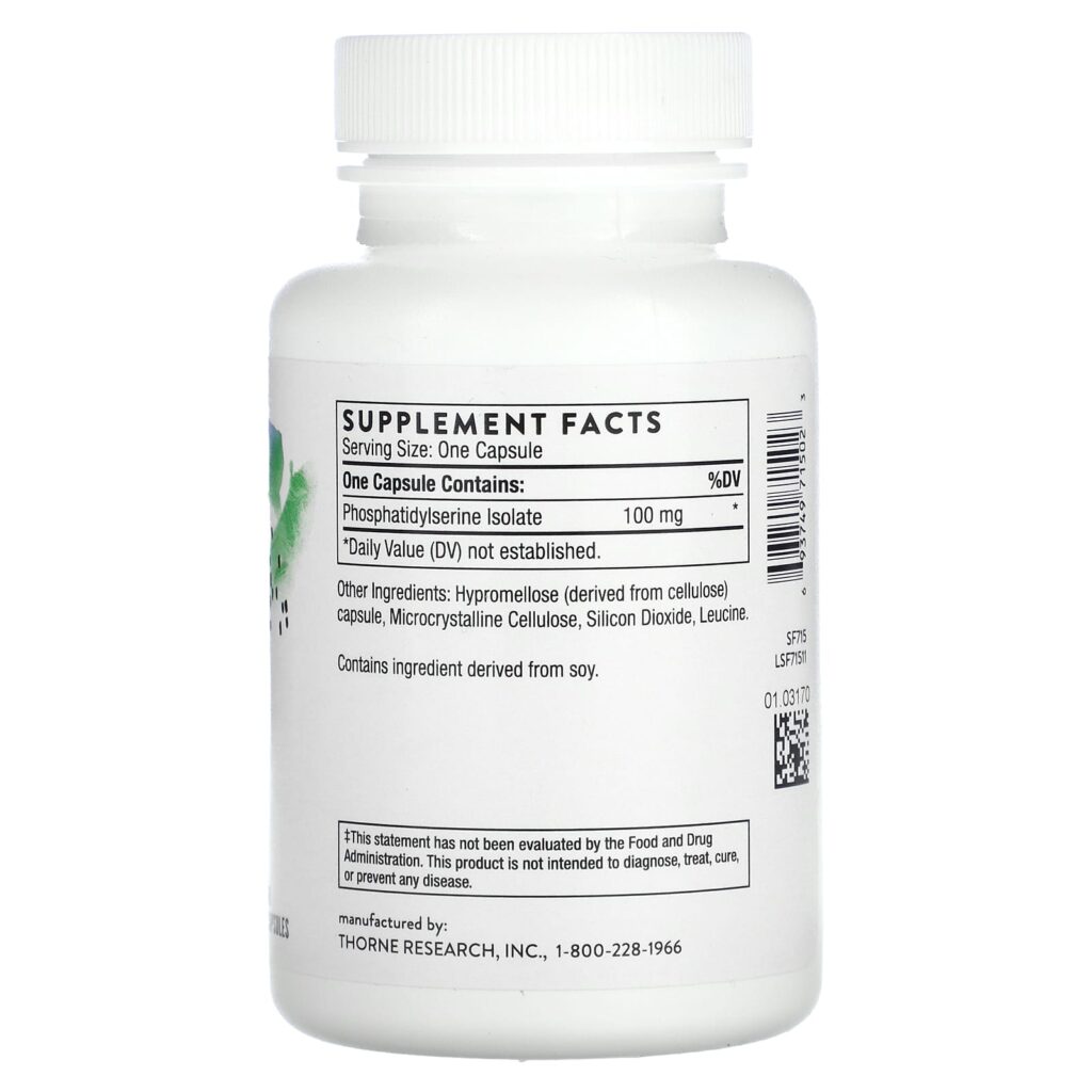 c271663faf8f29c9591fb164598f8948_011525022201.jpeg Thorne, фосфатидилсерин, 100 мг, 60 капсул
