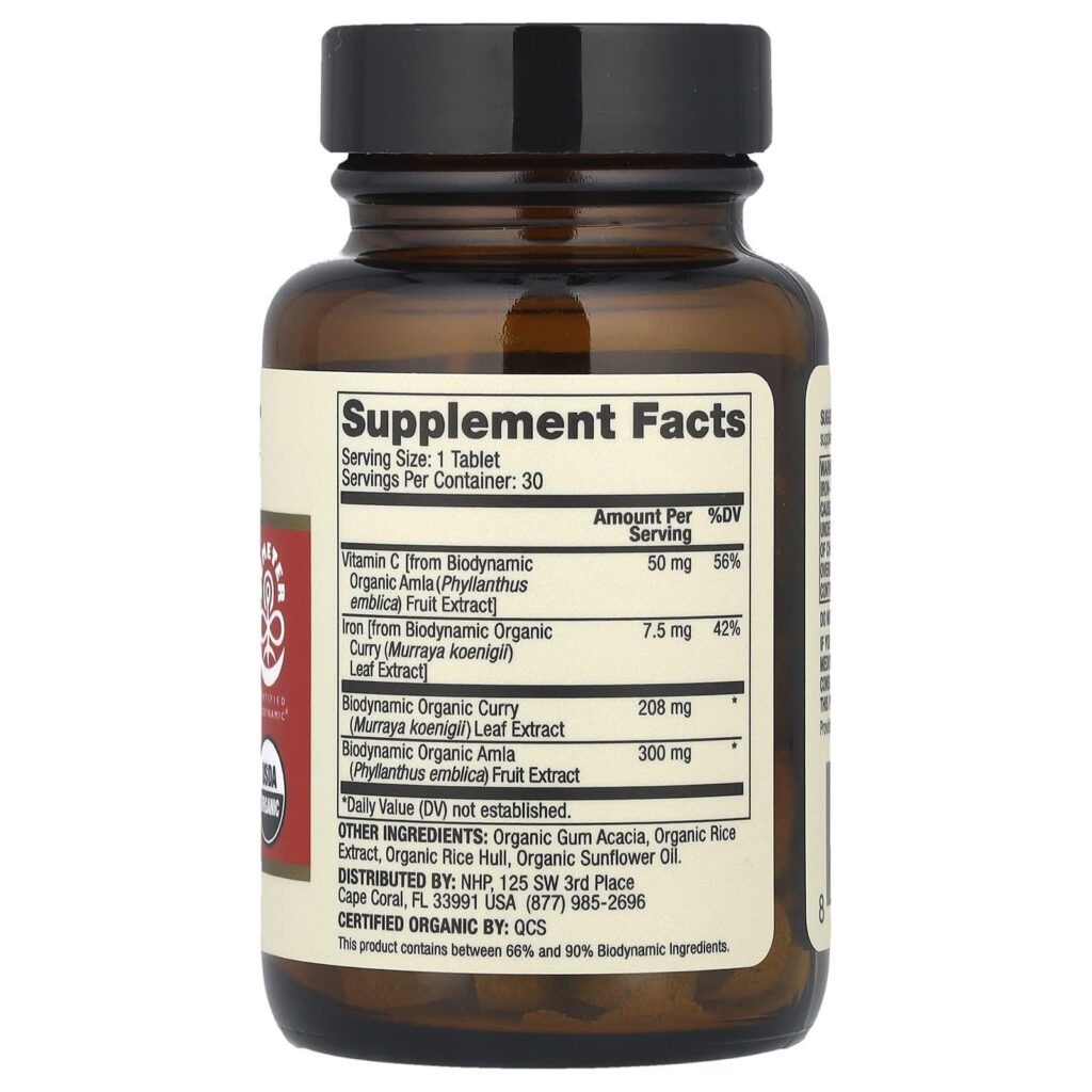 213e7b8b8a54a8f11ffca198a024a9f8_022525005630.jpeg Dr. Mercola, Biodynamic, железо из органического карри, 30 таблеток