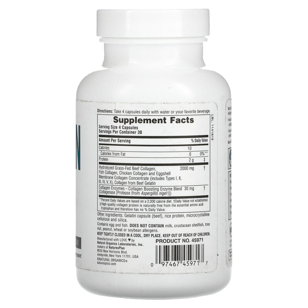 2ade9c2cc093c6dd9cff184bf548328d_022525004118.jpeg NaturesPlus,1-2-3-4-5 тип в одном пептиды коллагена, 120 капсул