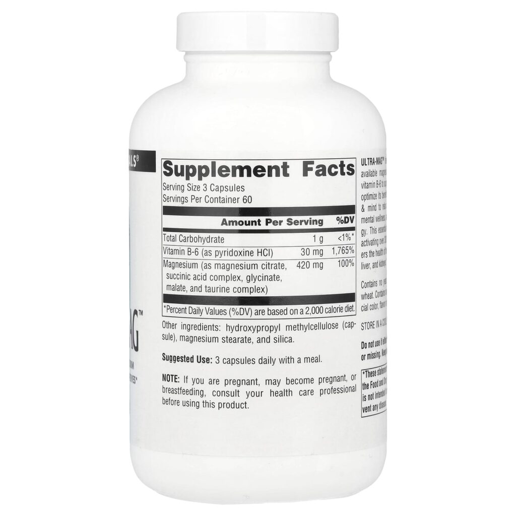 2d13615c2fec8b443c7f783ea23b3532_022825025805.jpeg Source Naturals, Ultra-Mag, 180 веганских капсул