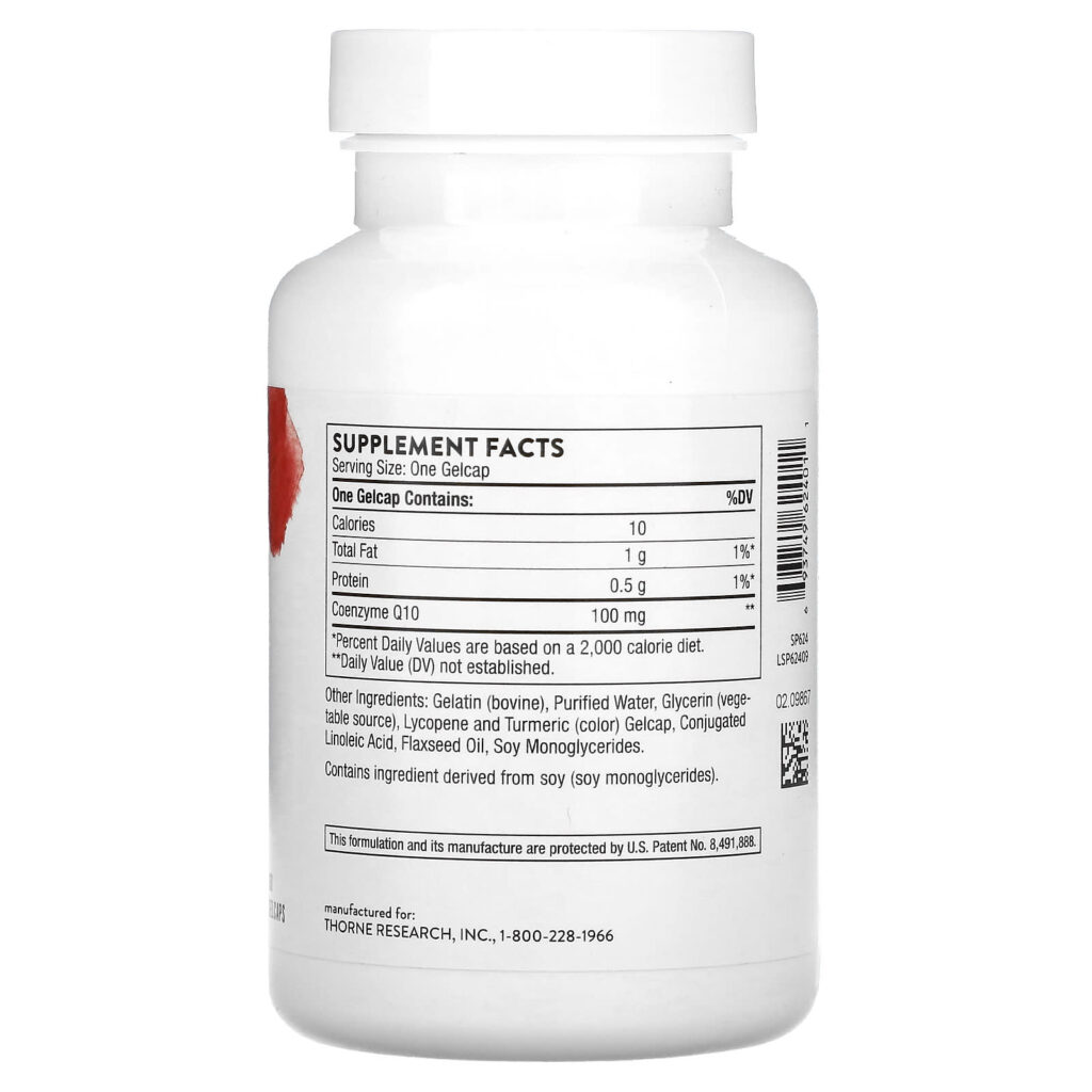 87c91263307f0122cc62eeaa5b068c68_022525013528.jpeg Thorne, Q-Best 100, Co Q10 100 MG 60 гелевых капсул