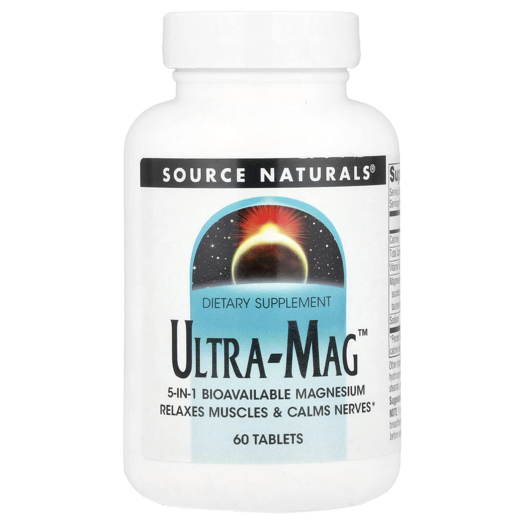 8e347f4da0a2f4a890b03f8a312c04bb_022825025809.jpeg Source Naturals, Ultra-Mag, 60 таблеток