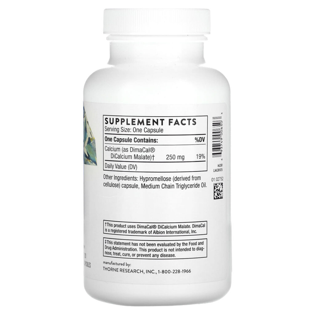 e75adcb517f3e1eb02332d714cb80822_022525013032.jpeg Thorne, кальций, 250 мг, 120 капсул