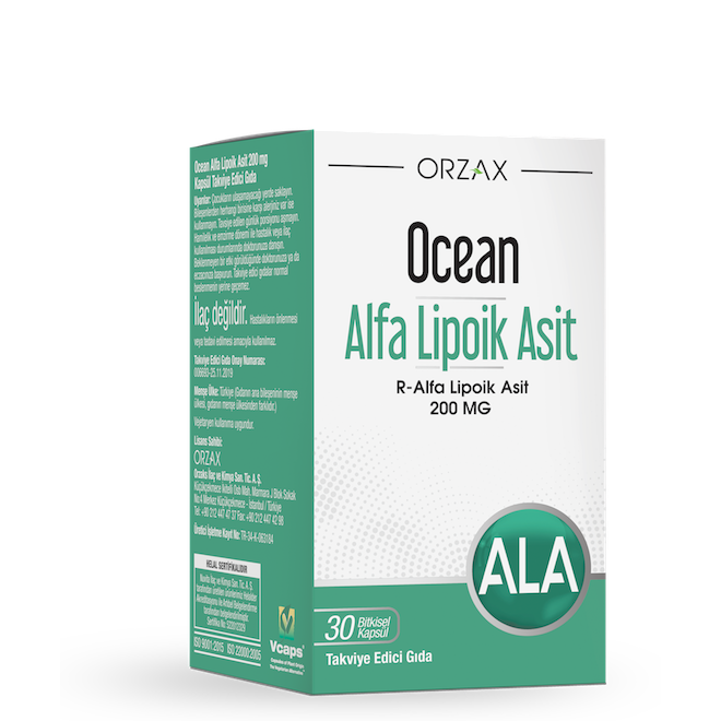 Orzax Ocean alpha lipoic acid, 200 мг