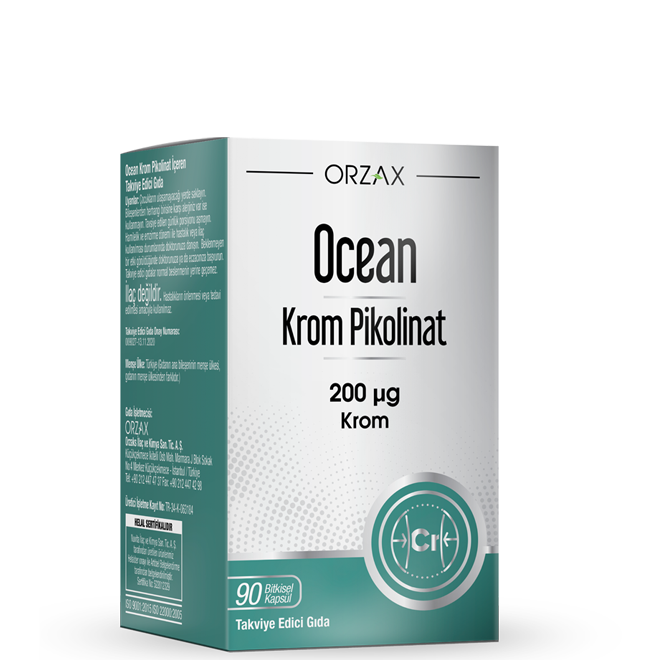 Orzax Ocean chromium picolinate, 200 мг, 90 капсул