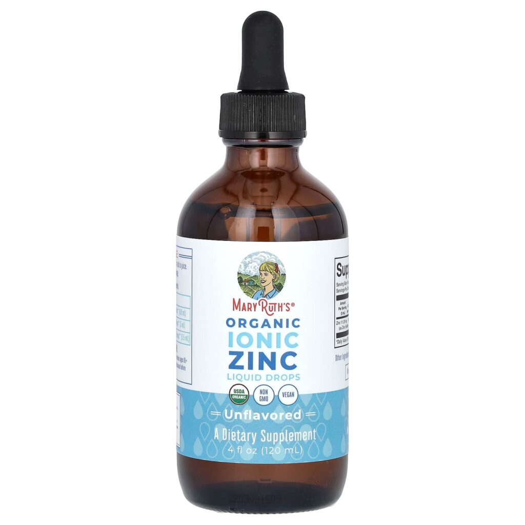edee524fd0218a579dbe4b2c3b78eff9_032825040921.jpeg MaryRuth's, органические капли с ионным цинком, без добавок, 11,25 мг, 120 мл