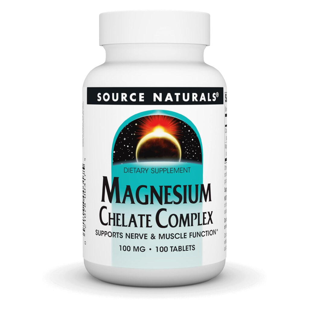 029284ecf3370433cede8cd1d32143f7_041225234125.jpeg Source Naturals, комплекс хелата магния, 100 мг, 100 таблеток