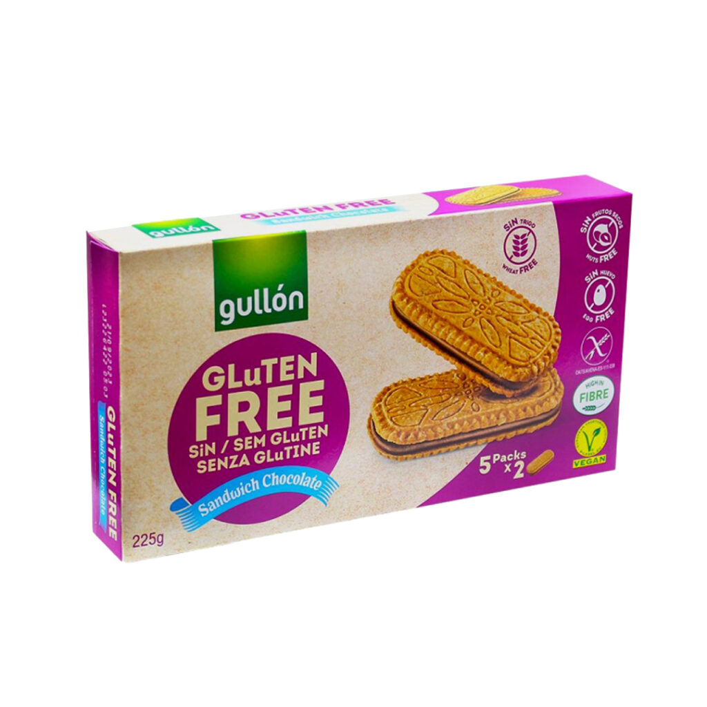 71a8a35d4f585eb1d320ec0c639c8bd6_041925234219.jpeg GULLON Gluten FREE Sandwich Chocolate,Печенье без глютена с шоколадной прослойкой, 225 г