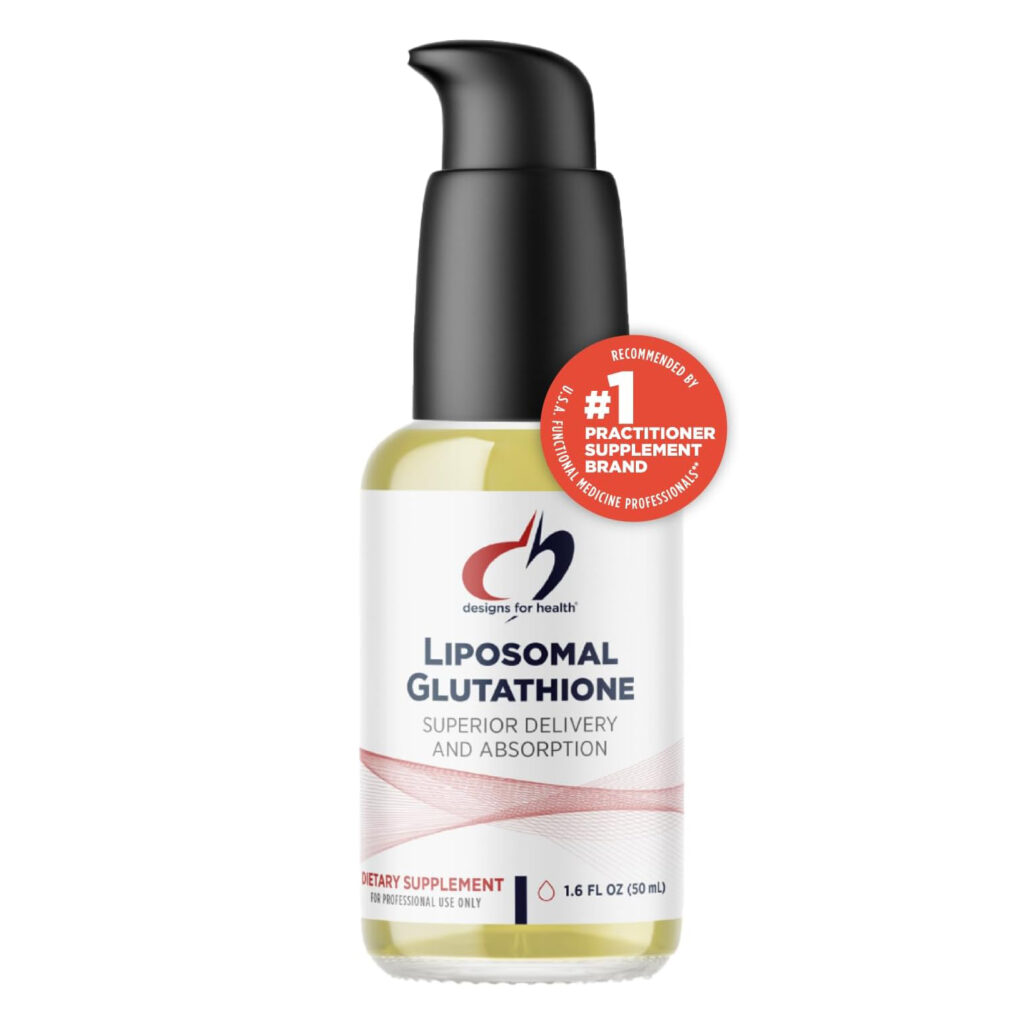 73aaf656140bd61eceba79d8bf61bb4a_041225040734.jpeg Designs for Health Липосомальный глутатион - жидкая добавка глутатиона, 100 мг с улучшенной абсорбцией - Детоксикация + Поддержка иммунной системы - 50 порций 50 ml