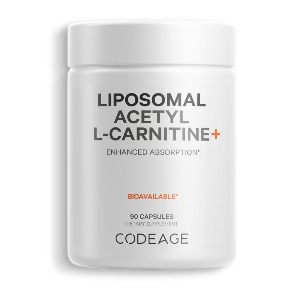 900d7c6d22cf23bbc9949388403b9603_042825112802.jpeg Codeage, липосомальный ацетил-L-карнитин плюс, 500 мг, 90 капсул