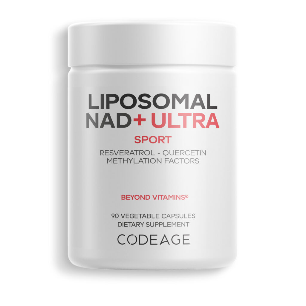 992adb85172a382fa793dce244f18ee3_042825113352.jpeg Codeage, Sport, Liposomal NAD+ ULTRA, липосомальный НАД, 90 капсул