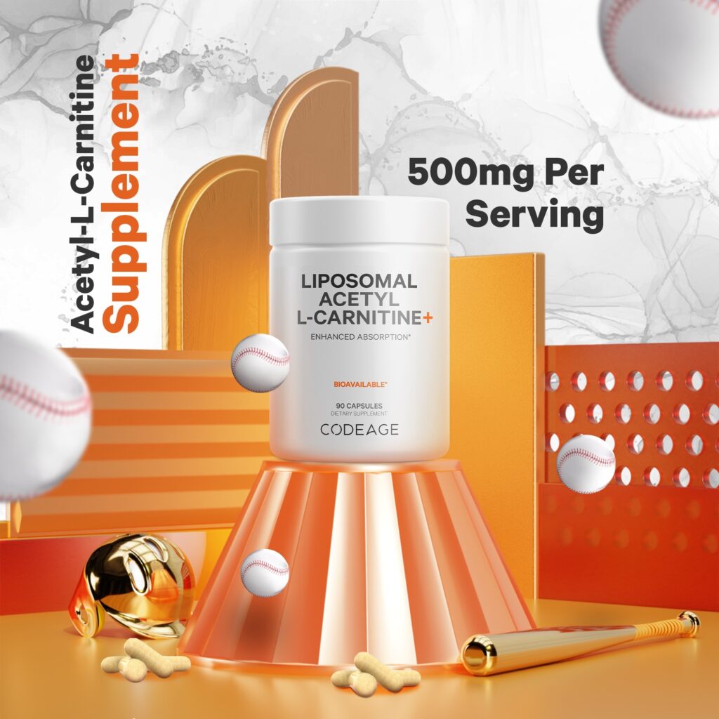 ae83c40a5641d3ac73de6dc2648ccdce_042825112818.jpeg Codeage, липосомальный ацетил-L-карнитин плюс, 500 мг, 90 капсул