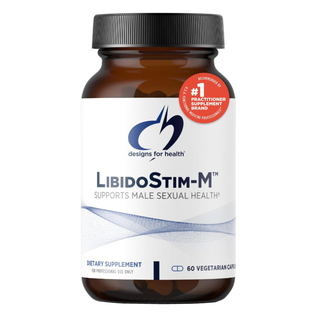 Designs for Health LibidoStim-M - Формула для мужчин с Tribulus, DIM + Horny Goat Weed - травяная добавка для поддержания нормального уровня тестостерона (60 капсул)