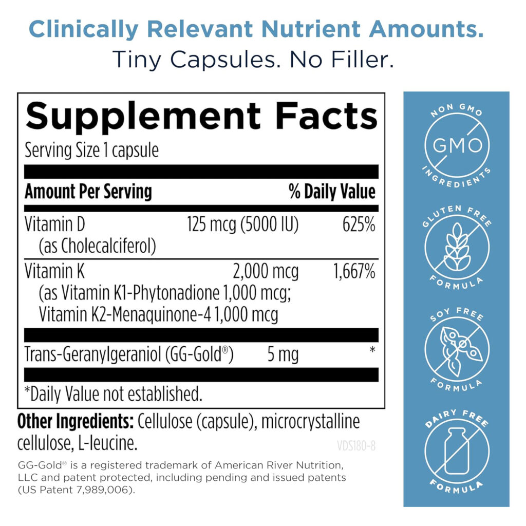 b9a92b2311366ac0081145f23f649292_041225044821.jpeg Designs for Health Vitamin D Supreme - Витамин D 5000 МЕ, с 2000 мкг витамина К в виде MK4 для здоровья костей, здоровья сердца и поддержки иммунитета (60 капсул)