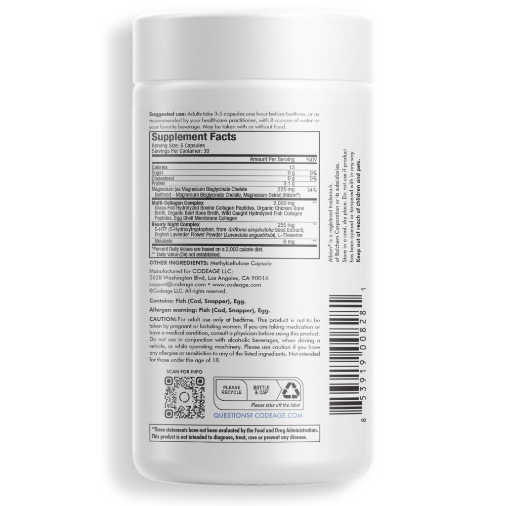 db4d0045ec94a627c8f9c0a64714784f_042825114045.jpeg Codeage, MULTI COLLAGEN NIGHT ,ночной коллаген с магнием , 150 капсул