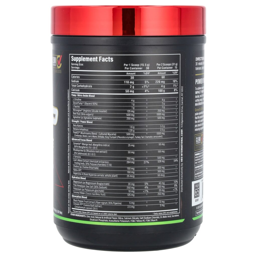 1584bc8b10cdab83c70622a5d3ff3a58_052325021947.jpeg ALLMAX, Impact Pump Xtreme, кислая жевательная таблетка, 465 г (1,02 фунта)