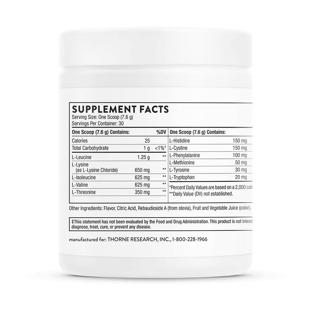 18a6042fd88dd61bc39fb3a4126625fb_051425014257.png Thorne Research, комплекс аминокислот, со вкусом ягод, 228 г (8 унций)