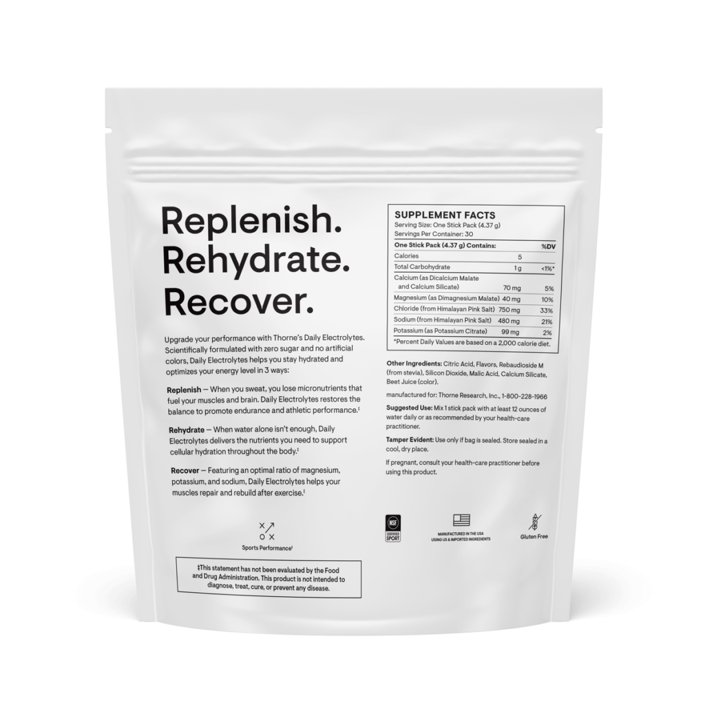 52ffb0fc57412833ab971b2eaffb88c6_051425013718.png Thorne Research - Daily Electrolytes, со вкусом арбуза, 30 порций