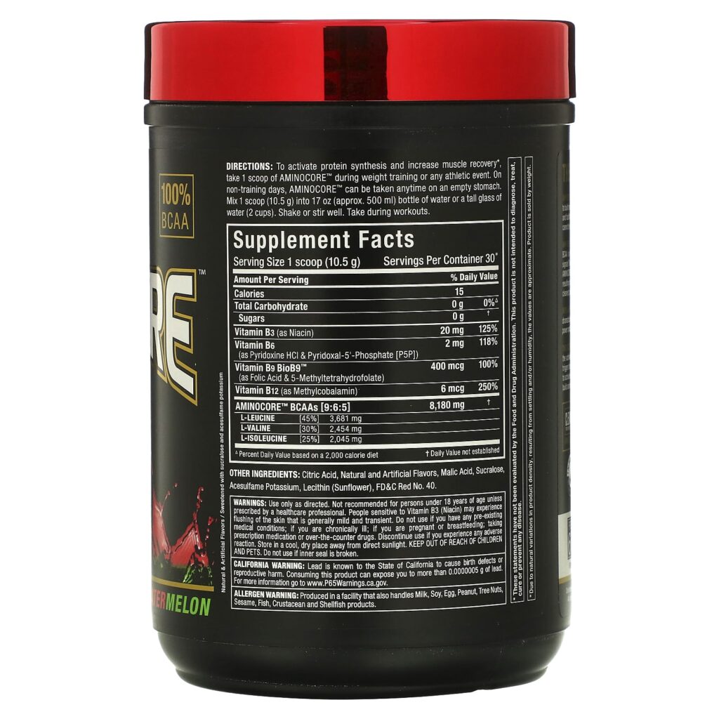 e84328b7cbdde2445ee77f4d1ac29a63_052325021935.jpeg ALLMAX, AMINOCORE BCAA, Арбуз, 345 г