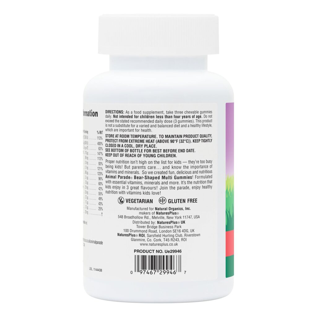 1b6bda9549f5289a29308733fcd8fc4c_061325171633.jpeg Nature’s Plus - Мультивитаминные жевательные конфеты Animal Parade, 90 шт