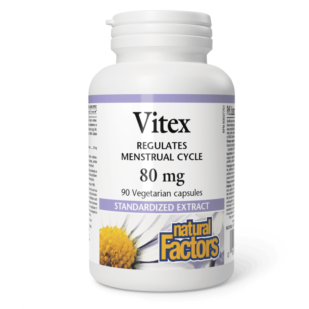 40078cf92120bcac1577fa3e20e8dc5a_062125013921.png Natural Factors - Vitex, экстракт Витекса для регуляции менструального цикла, 80 мг, 90 капсул