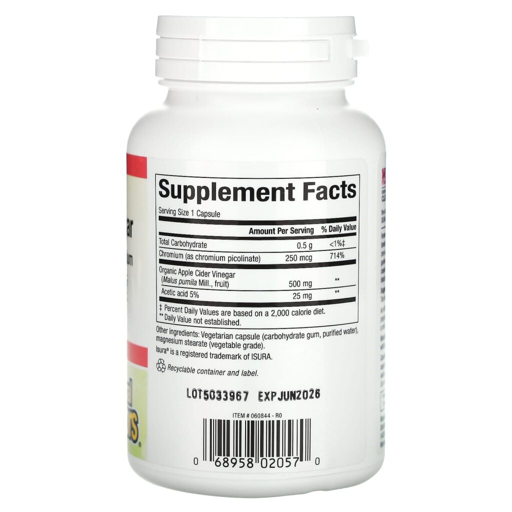 6ca23b400630451e01376f35df0249b6_062125022134.jpeg Natural Factors, Ферментированный яблочный уксус, 500 мг, 90 вегетарианских капсул