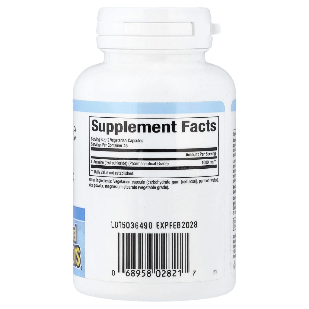 8597dcdf580f6a039e696945d86a5ddf_062125013914.jpeg Natural Factors, L-аргинин, 500 мг, 90 вегетарианских капсул