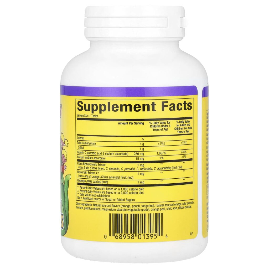 cfc119dbb91d8d9cf335c5f075e43b1b_062125011437.jpeg Natural Factors, Big Friends, жевательный витамин C, апельсиновый вкус, 250 мг, 90 таблеток